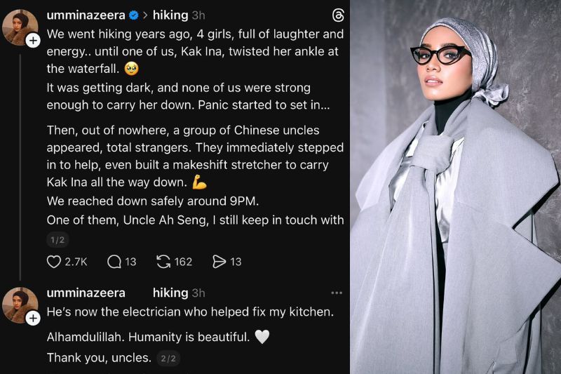 Perkongsian Ummi di Threads miliknya.