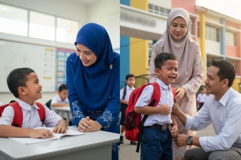 Ibu bapa perlu memberi sokongan kepada anak dalam pelajaran. -Gambar hiasan AI