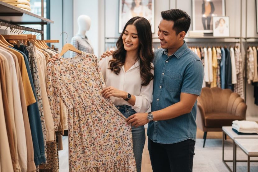 Suami perlu menegur pakaian yang digayakan isteri. -Gambar hiasan AI