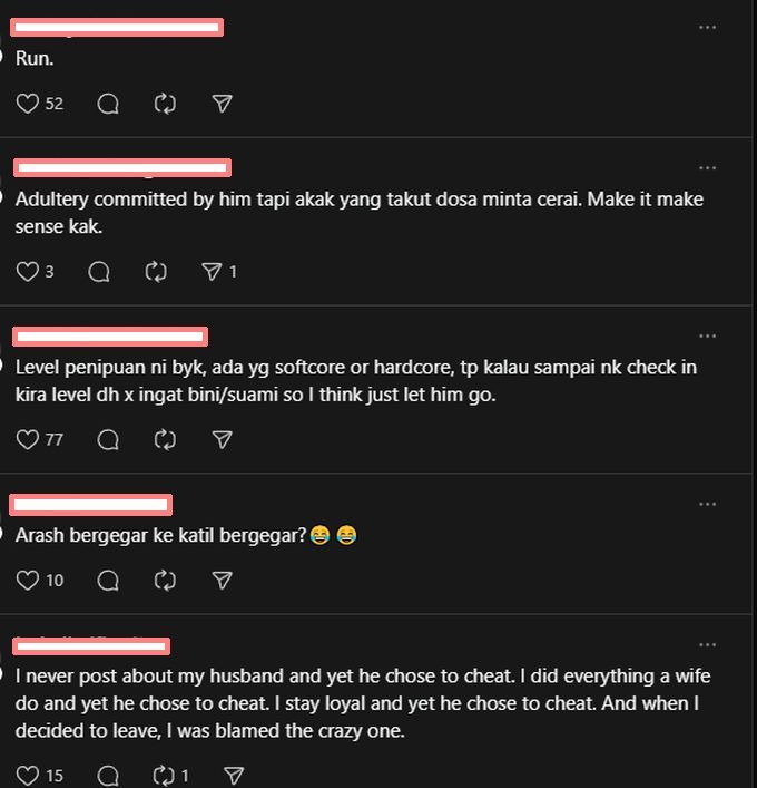 Ramai yang menyatakan penceraian adalah jalan terbaik.