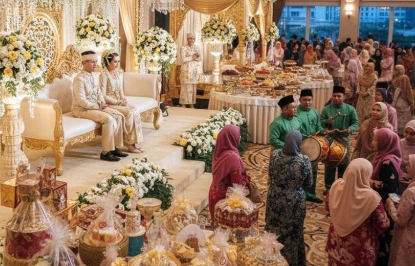 Tetamu dijemput bagi memeriahkan majlis perkahwinan. -Gambar hiasan AI