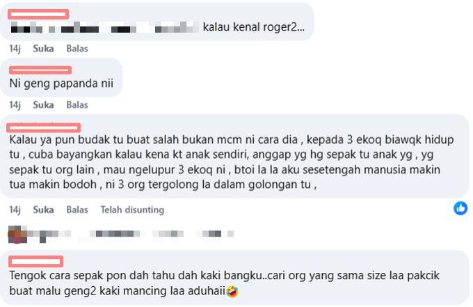 Warga maya meluahkan rasa marah dengan tindakan tiga individu terbabit.