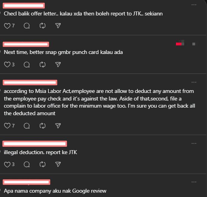 Warga maya memintanya membuat laporan kepada Jabatan Buruh.