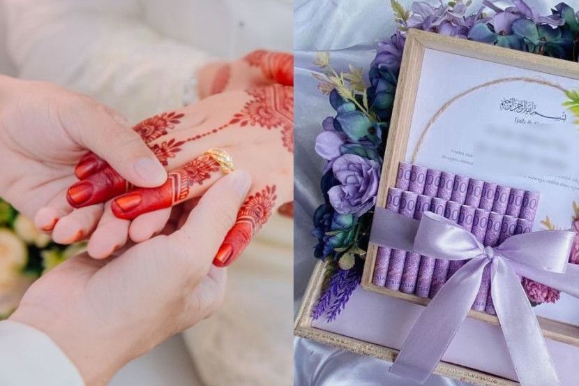 Wang hantaran diberikan sebagai tanda penghargaan kepada pasangan. -Gambar hiasan
