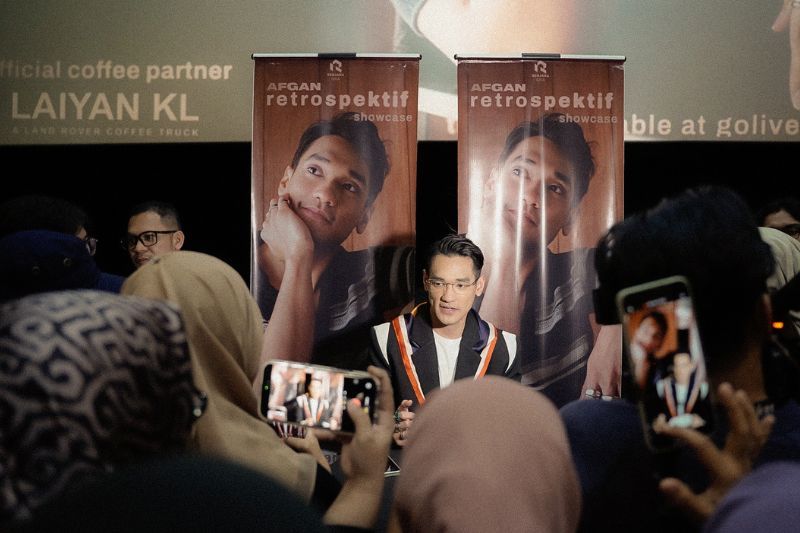 Afgan ketika ditemui di sidang media Retrospektif Showcase pada Jumaat.
