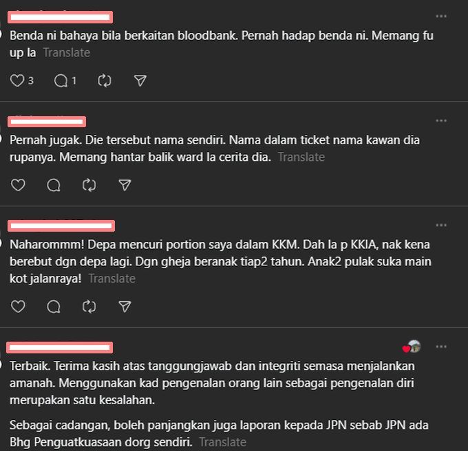 Warga maya turut berkongsi pengalaman berkaitan.