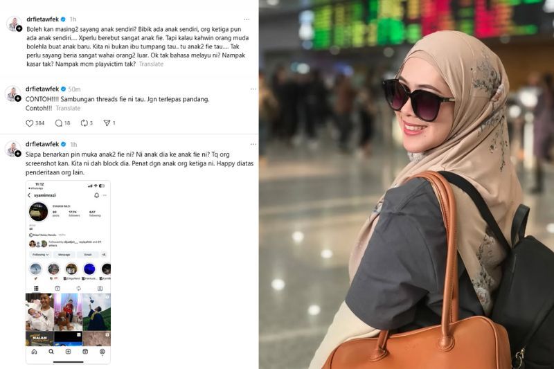 Perkongsian Dr Afifah di Threads miliknya.