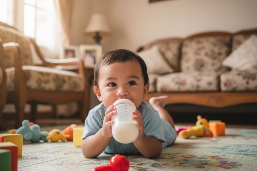 Susu adalah minuman yang paling sesuai untuk anak kecil. -Gambar hiasan AI