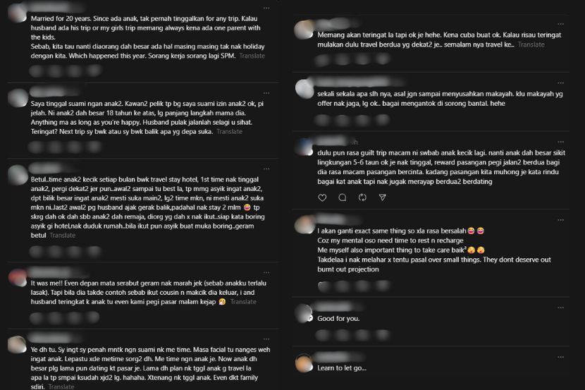 Reaksi warga maya berkaitan bercuti bersama anak. 