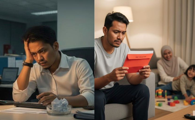 Segelintir individu menghadapi masalah kewangan yang teruk. -Gambar hiasan AI