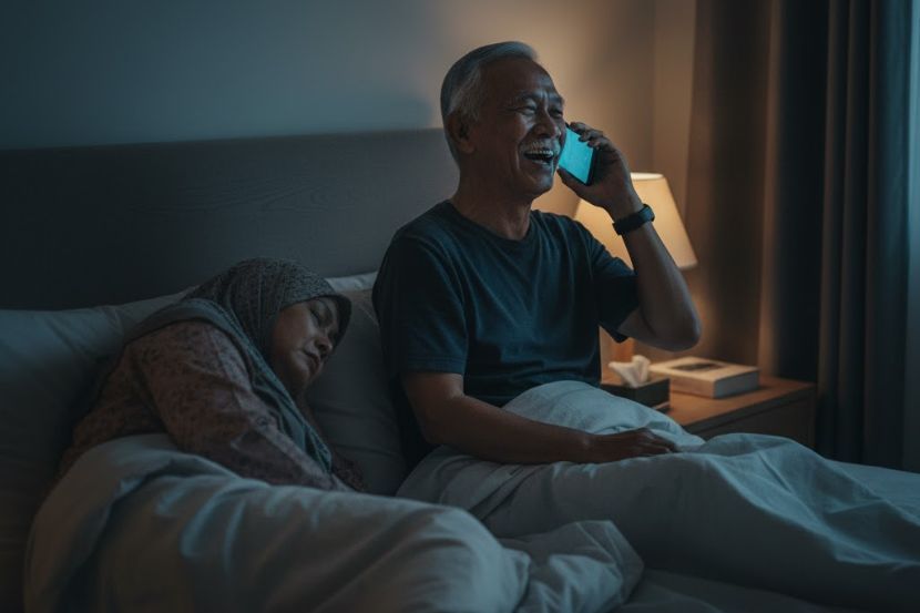 Pesara golongan mudah terjerat dengan penipuan. -Gambar hiasan AI