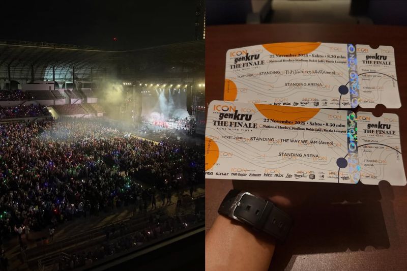 Perkongsian Malique berkenaan konsert GenKRU The Finale: One More Time menarik perhatian ramai.