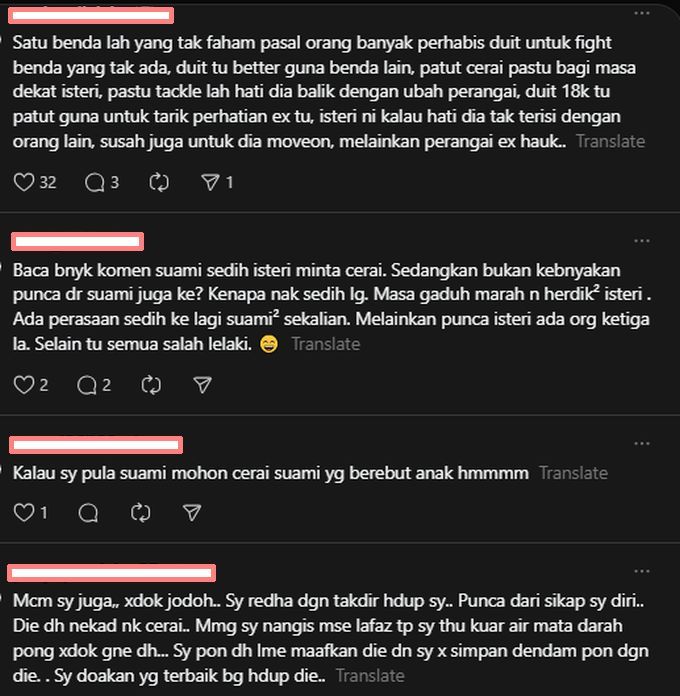 Pelayar lelaki turut berkongsi pengalaman yang dilalui.