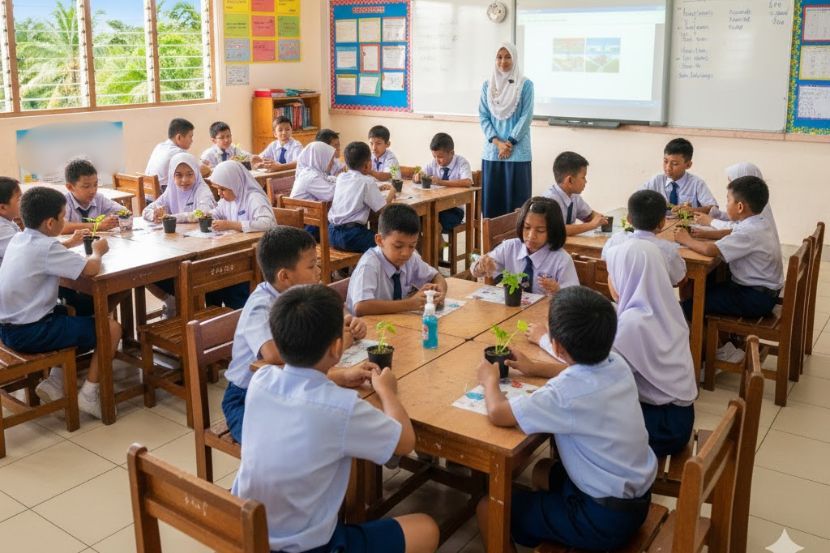 Suasana selesa dalam bilik darjah membantu murid belajar dengan lebih baik. -Gambar hiasan AI