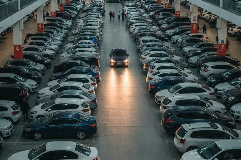 Mencari parkir kereta terutama di gedung beli-belah mengambil masa yang lama. -Gambar hiasan AI