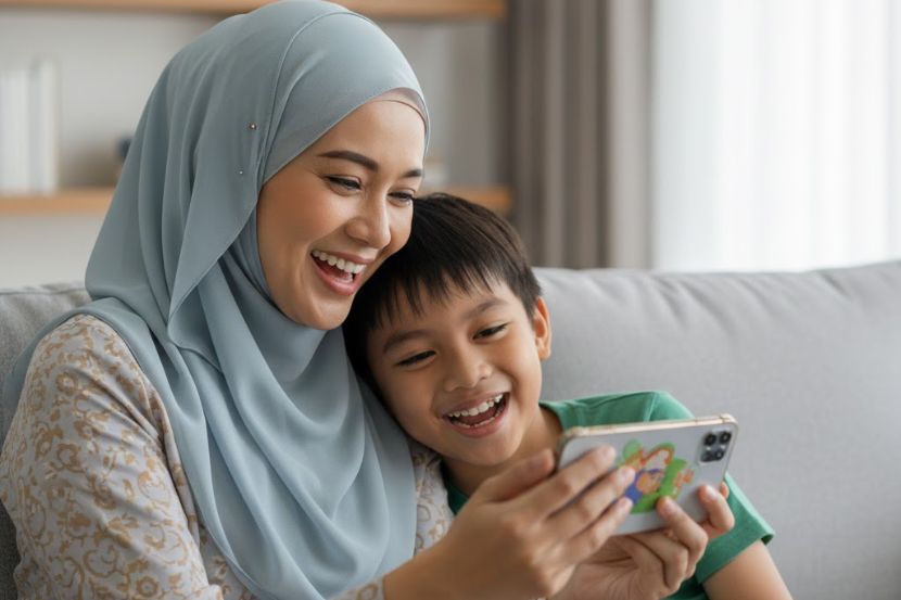 Kasih sayang ibu terhadap anak melebihi segala-galanya. -Gambar hiasan AI
