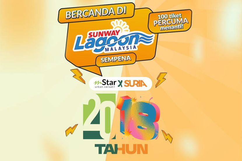 Sunway Lagoon bakal menjadi lokasi sambutan ulang tahun mStar ke-20 dan Suria FM ke-18.