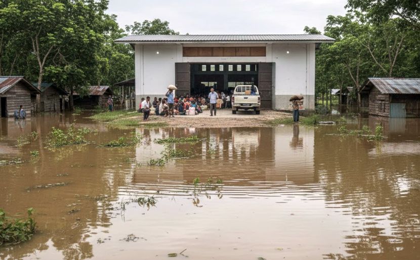 Beberapa kawasan penempatan dan ladang sawit terjejas akibat banjir. -Gambar hiasan AI