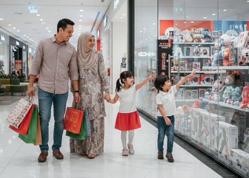 Kanak-kanak pasti berasa gembira apabila dapat bersama ibu dan ayah mereka. -Gambar hiasan AI