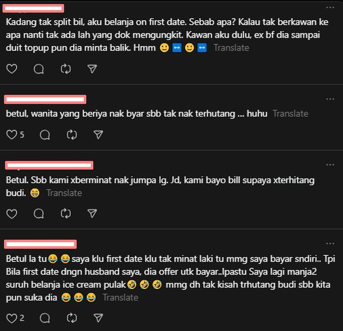 Antara komen yang mencuit hati.