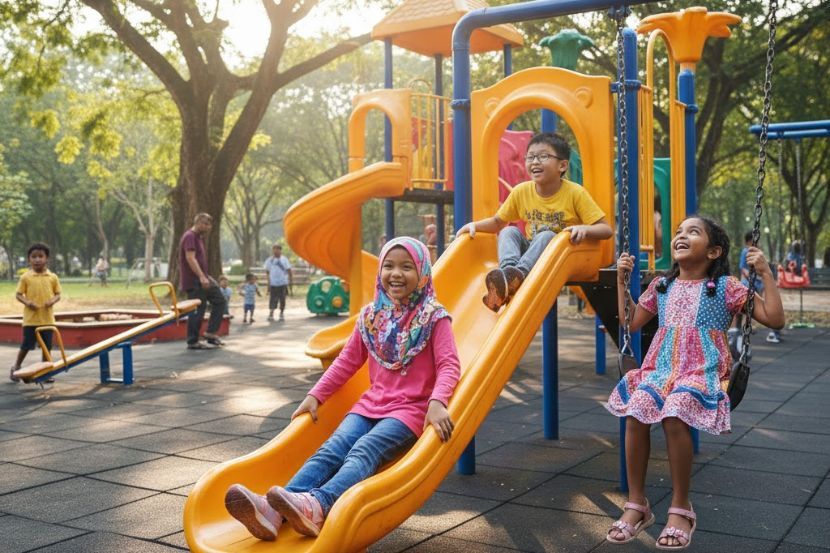 Kanak-kanak seharusnya dibiarkan bermain di tempat lapang. -Gambar hiasan AI
