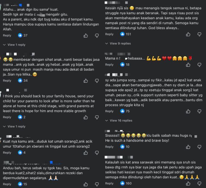 Antara reaksi warga maya di ruangan komen.