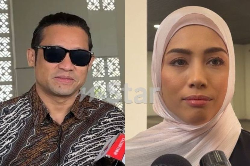 Beego (kiri) tidak hadir ke mahkamah bagi pengesahan lafaz cerai.