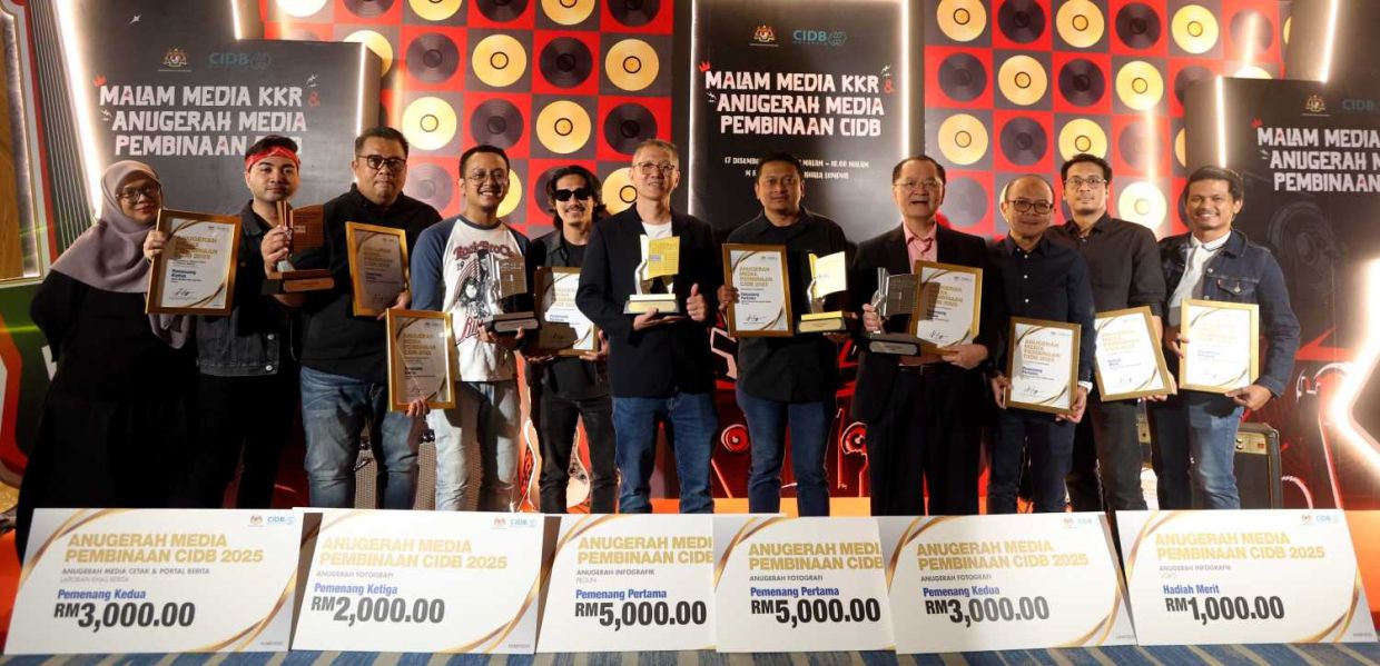 Star Media Group won 6 awards at CIDB Media Awards 2025 at M Hotel. 17 DECEMBER 2025 —CHAN TAK KONG/The Star