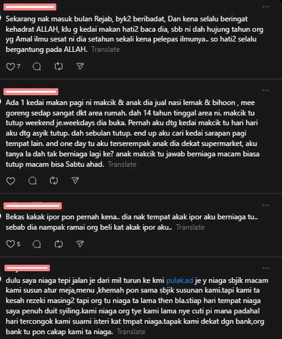 Warga maya berkongsi pengalaman disihir.