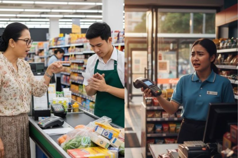 Juruwang sering dipersalahkan apabila berlaku kesilapan yang dibuat pelanggan. -Gambar hiasan AI