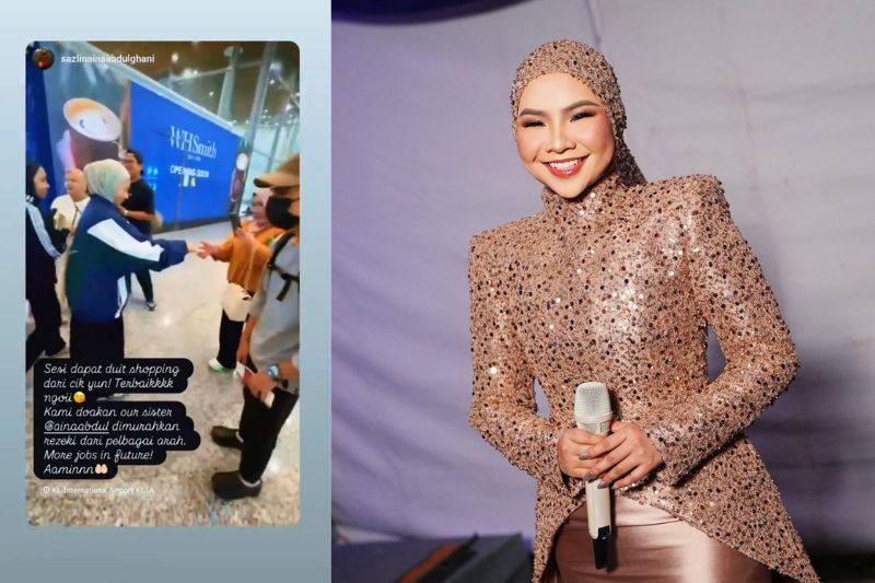 Keluarga mendoakan agar kerjaya Aina terus maju dan dimurahkan rezeki.