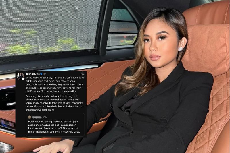 Perkongsian Intan di Threads miliknya.