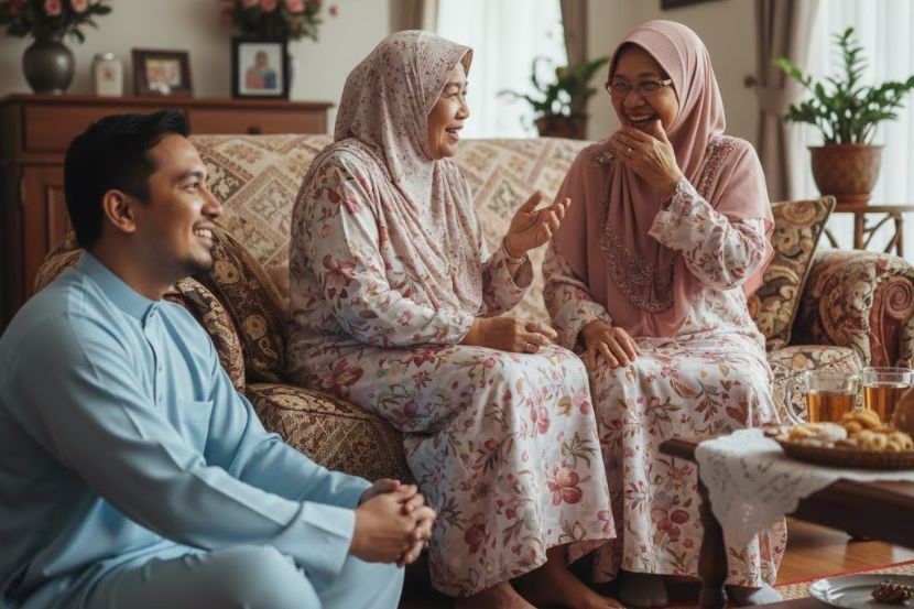 Gantikan salam dengan senyuman bila bertemu wanita tua. -Gambar hiasan AI