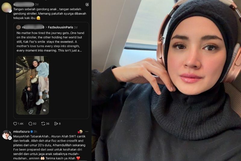 Tindakan Fazura menerima pujian di Threads.