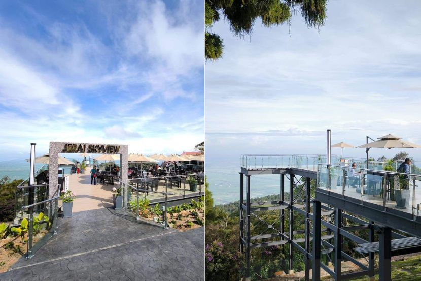 Ketinggian Gunung Jerai ialah 1,217 meter dan pemandangan boleh dilihat sehingga ke Pulau Pinang. -Gambar Facebook Tourism Kedah