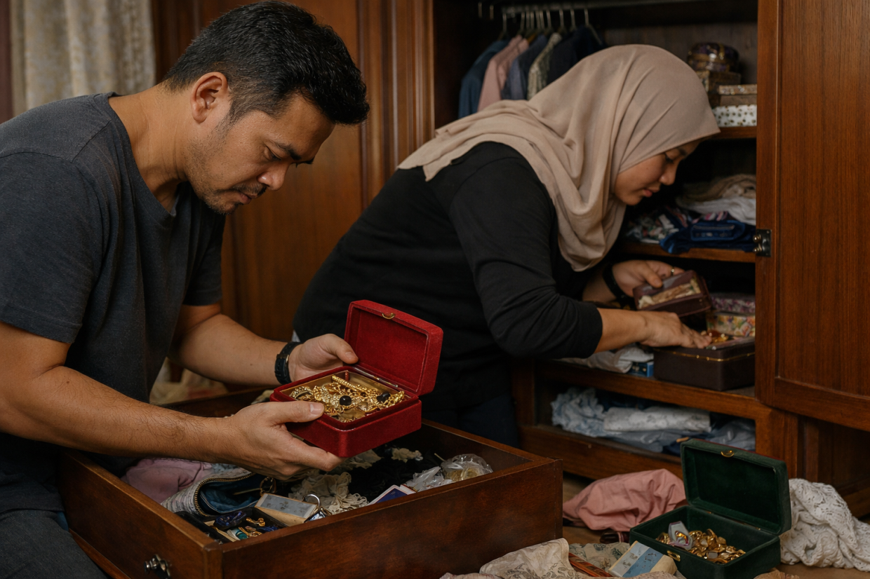 Ibu Nazak Di Wad Adik Beradik Sibuk Geledah Satu Rumah Semua Barang 
