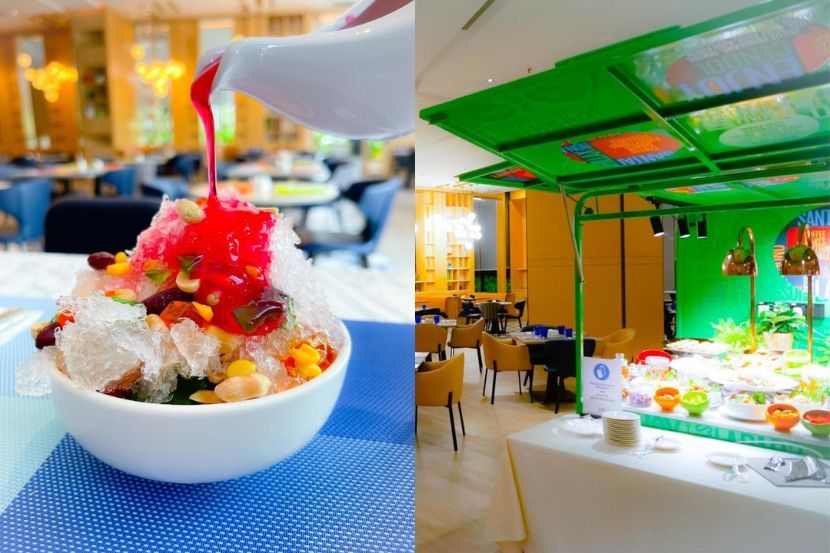 Pelbagai hidangan tempatan dan antarabangsa ditampilkan di Restoran Warna All-Day Dining.