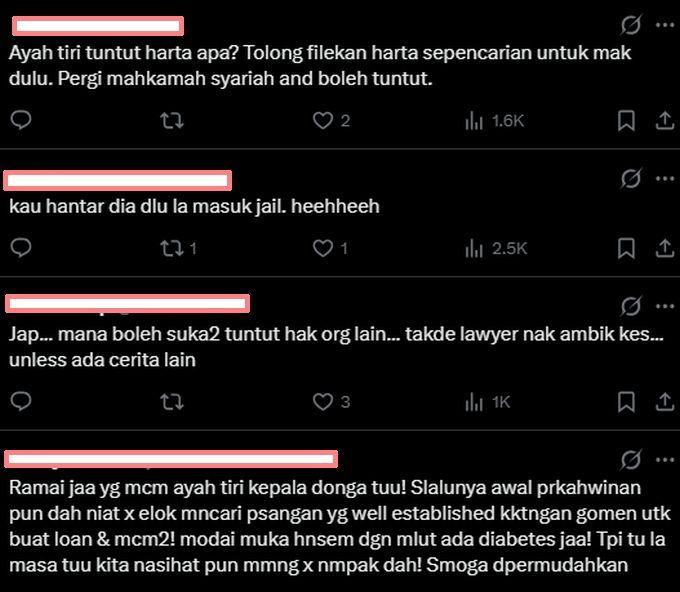 Warga maya turut meluahkan rasa geram pada ayah tiri pengadu.