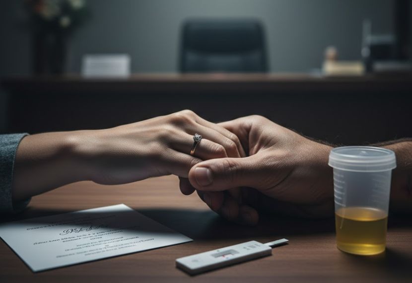 Ujian air kencing dapat membantu mengenal pasti individu yang mengalami masalah ketagihan. -Gambar hiasan AI