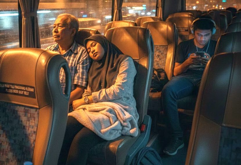 Bas ekspres menjadi pilihan segelintir individu apabila perlu melakukan perjalanan jauh. -Gambar hiasan AI