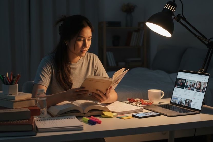 Usaha yang gigih dan tidak mudah putus asa membantu individu menjadi live host yang terbaik. -Gambar hiasan AI