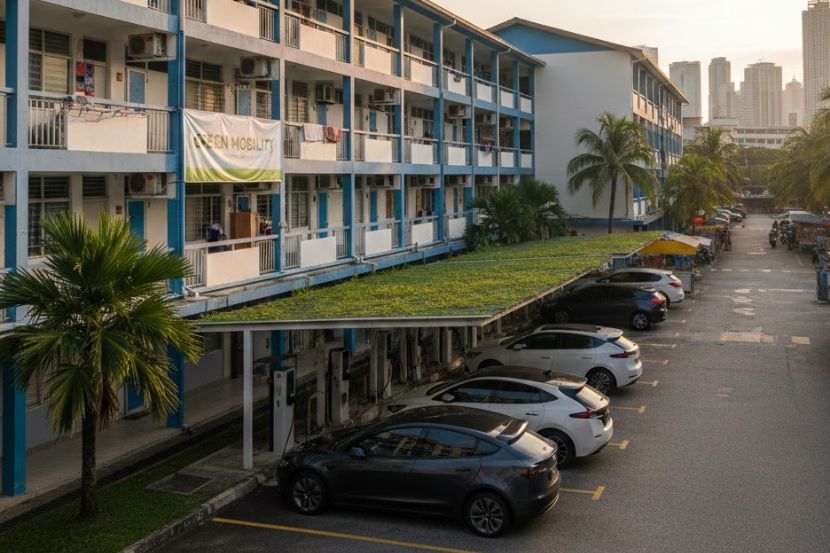 Pemilik EV boleh memohon kepada JMB untuk menyediakan parkir pengecas untuk kegunaan penduduk. -Gambar hiasan AI