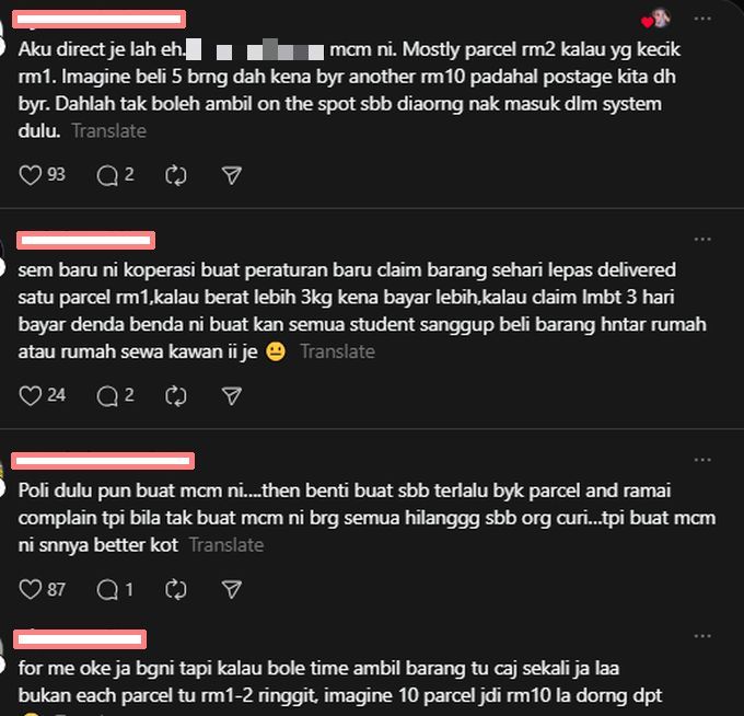 Golongan pelajar berkongsi pengalaman di universiti masing-masing.