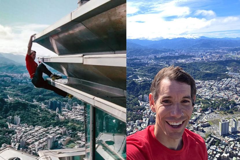 Alex Honnoldtidak menggunakan sebarang tali dan perkakasan keselamatan ketika memanjat. -Instagram Alex Honnold