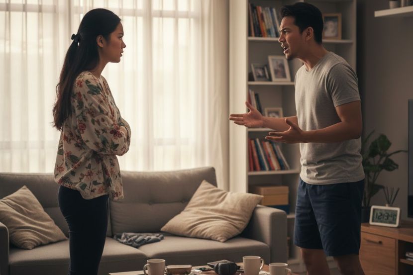 Perselisihan faham adalah lumrah hidup berpasangan. -Gambar hiasan AI