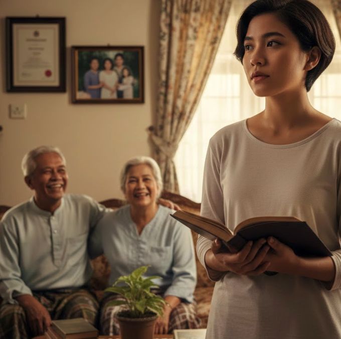 Anak merupakan harapan ibu bapa. -Gambar hiasan AI