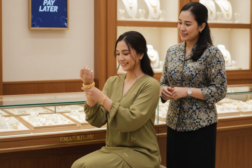 Golongan wanita paling menyukai emas fizikal. -Gambar hiasan AI