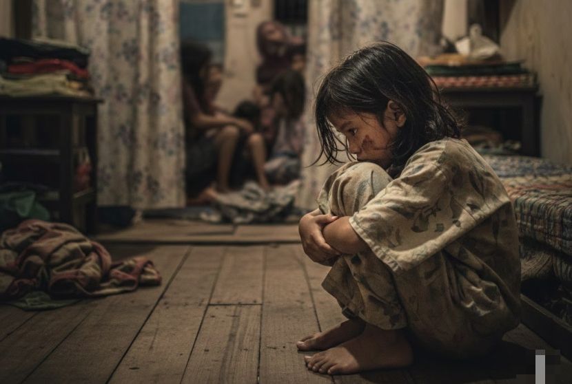 Kanak-kanak yang kurang kasih sayang cenderung alami masalah kemurungan. -Gambar hiasan AI