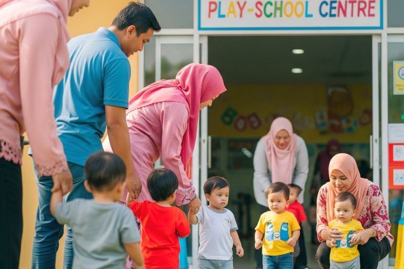 Perkhidmatan tadika dan pusat asuhan merupakan keperluan utama ibu dan bapa bekerjaya. -Gambar hiasan AI