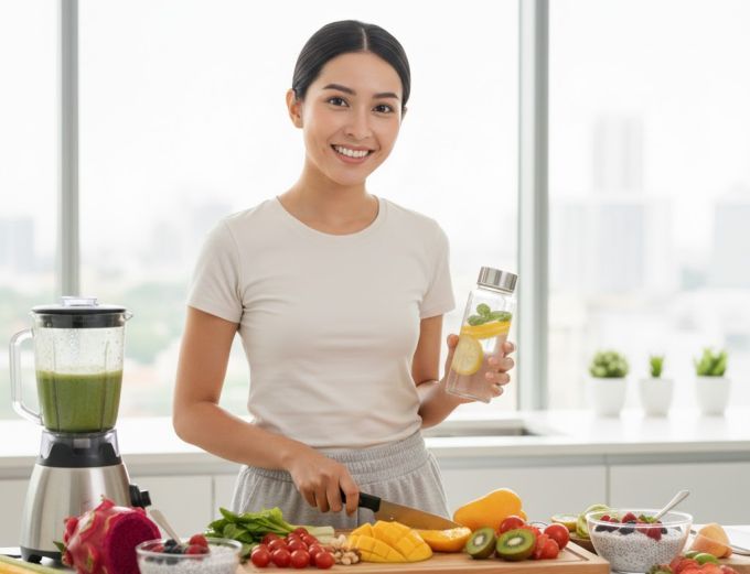 Amalan gaya hidup sihat penting dalam kesihatan tubuh badan. -Gambar hiasan AI